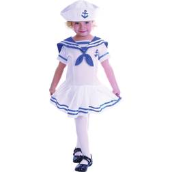 Bristol Novelty CC062 Sailor Girl Toddler Costume, Blue, X-Small