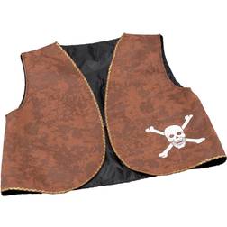 Bristol Novelty Unisex Adults Distressed Pirate Waistcoat (One Size) (Brown)