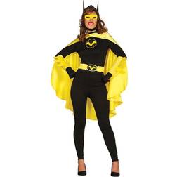 Fiestas Guirca Womens Black Bat Superhero Fancy Dress Costume 8 to 10