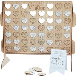 Ginger Ray Four In A Row Wedding Guest Book