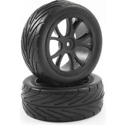 Fastrax 1/10Th Mounted Arrow Buggy Front Tyres 10-Spoke