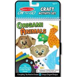 Melissa & Doug On the Go Origami Animals Craft Activity Set 38 Stickers, 40 Origami Papers