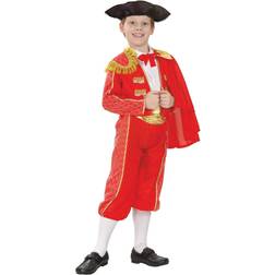 Bristol Novelty Childrens/Kids Matador Costume (L) (Red/White/Black/Gold)