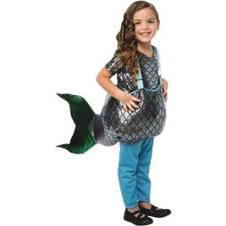 Bristol Novelty Childrens/Kids Step In Mermaid Costume (M) (Silver/Blue)