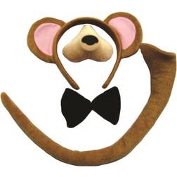 Bristol Novelty Monkey Ears För Barn Barn Näsa Svans Och Fluga