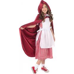 Bristol Novelty Girls Classic Red Riding Hood Costume (M) (Red/White)