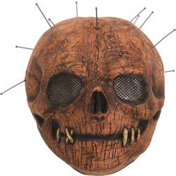 Bristol Novelty Unisex Adults Skull Pin Latex Mask (One Size) (Brown)