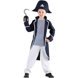 Bristol Novelty Childrens/Kids Pirate Captain Costume (S) (Black/White)
