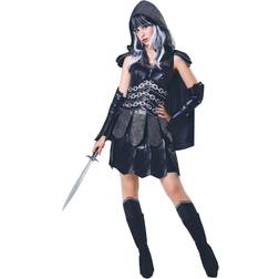 Bristol Novelty Womens/Ladies Dark Warrior Costume (UK 10-14) (Black)