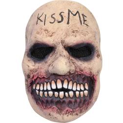 Bristol Novelty Unisex Adults Grimace Kiss Me Latex Mask (One Size) (Nude/Red)