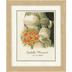 Vervaco Wed Record the Bouquet Counted Cross Stitch Kit, Multi-Colour