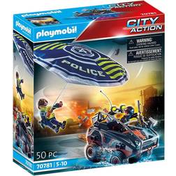 Playmobil Police Parachute With Amphibious Vehicle Playset 70781