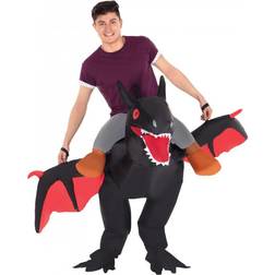 Morphsuit Ride On Dragon Inflatable Costume Black