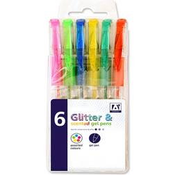 The Range 6 x Glitter And Scented Gel Pens