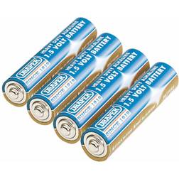 Draper Heavy Duty Alkaline Batteries AAA 4pcs