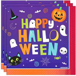 Amscan 9907444 Halloween Friends Party Luncheon Napkins 16 Pack