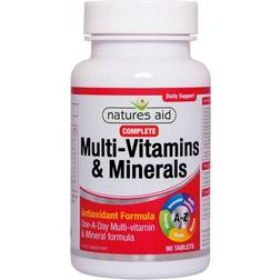 Natures Aid Complete Multi-Vitamins and Minerals 90 Tablets