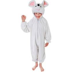 Bristol Novelty Childs/Kids Plush Mouse Costume (Small) (White)