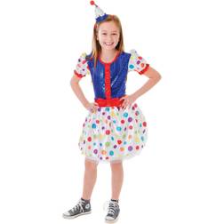 Bristol Novelty Childrens Girls Clown Costume (S) (Multicoloured)