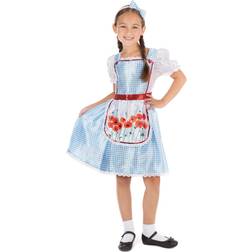 Bristol Novelty Childrens/Girls Fairy Tale Costume (M) (Blue/White/Red)