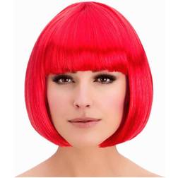 Wicked Costumes Ladies Red Diva Bob Fringe Wig