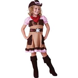 Bristol Novelty Childrens Girls Cowgirl Costume (S) (Brown)