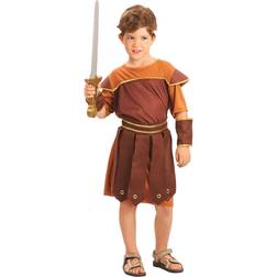 Bristol Novelty Childrens/Kids Roman Soldier Costume (XL) (Brown/Orange)