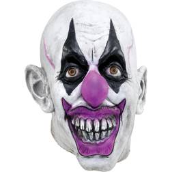 Bristol Novelty Unisex Adults Scary Clown Mask (One Size) (White/Black/Purple)