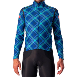 Castelli Perfetto ROS Long Sleeve Jacket Men - Ocean Blue/Malachite Green-Pla