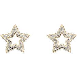 Ted Baker Tantum Twinkle Star Stud Earrings - Gold/Transparent