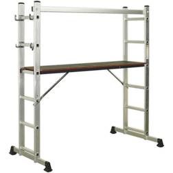 Sealey Aluminium Scaffold Ladder 4-Way EN 131