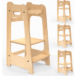 Callowesse Step-Up Wooden Learning Tower Kitchen Helper for Toddlers