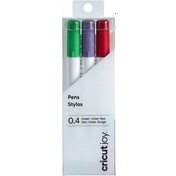 Cricut Joy Fine Point Pen Set 3 Pack, Red, Green, Violet