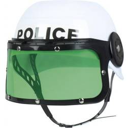 Vegaoo White Police Helmet