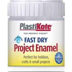 Plasti-Kote Fast Dry Enamel Paint B35 Bottle Chrome 59ml