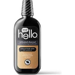 Hello Activated Charcoal Extra Freshening Mint 473ml