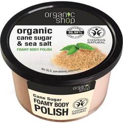 Organic Shop Cane Sugar Foamy Body Polish 250ml