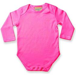Larkwood Baby's Long Sleeve Bodysuit - Fuchsia