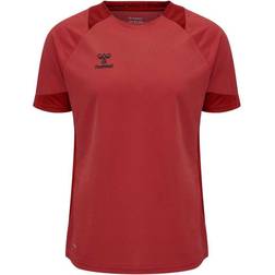 Hummel Lead Short Sleeve Poly Training Jersey Men - True Red