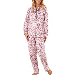 Slenderella Minky Fleece Lounge Pyjama - Pink