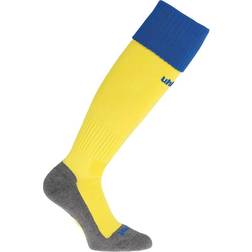 Uhlsport Club Socks Unisex - Lime Yellow/Azurblue