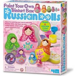 4M Paint Your Own Trinket Box Russians Dolls