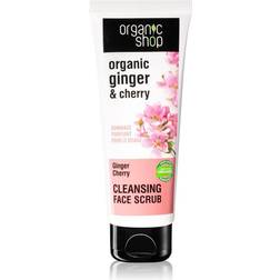 Organic Shop Ginger & Cherry Exfoliating Face Cleanser 75ml