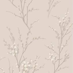 Laura Ashley Pussy Willow Dove Grey Wallpaper