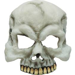 Bristol Novelty Unisex Adults Glow In The Dark Skull Mask (One Size) (White)