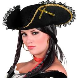 Boland Pirate Hat with Gold Rosettes