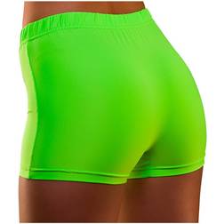 Wicked Costumes Adult Funky Festival 80's Neon Green Hot Pants M/L Fancy Dress Accessory