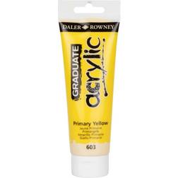 The Works Graduate Acrylic Paint Primary Yellow 120Ml