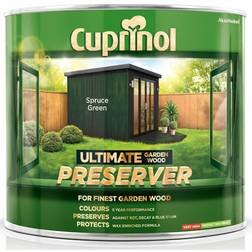 Cuprinol Ultimate Garden Wood Preserver Wood Protection Spruce Green 1L