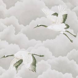 Harlequin Wallpaper Cranes In Flight 111230